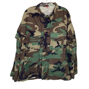 U.S. Army Jacket Men Sz L Camo Vintage Cotton Outdoors Hunting Halloween Y2K EUC
